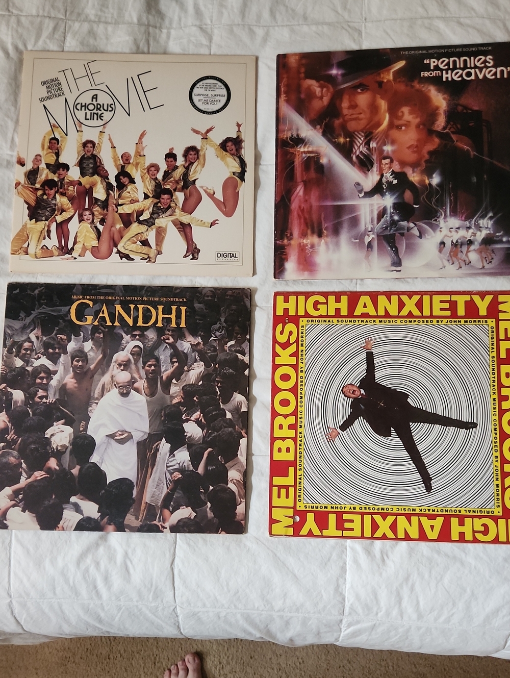 Movie Soundtracks 4 Vintage Vinyl Records Set 1